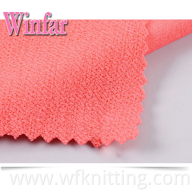 Solifd Color Polyester Knit Fabric